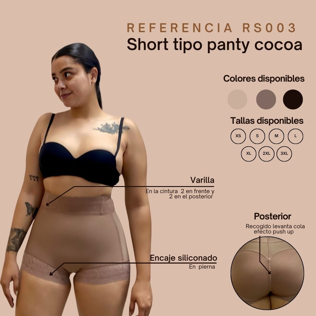 FAJA RS003 SHORT TIPO PANTY - Levanta cola,