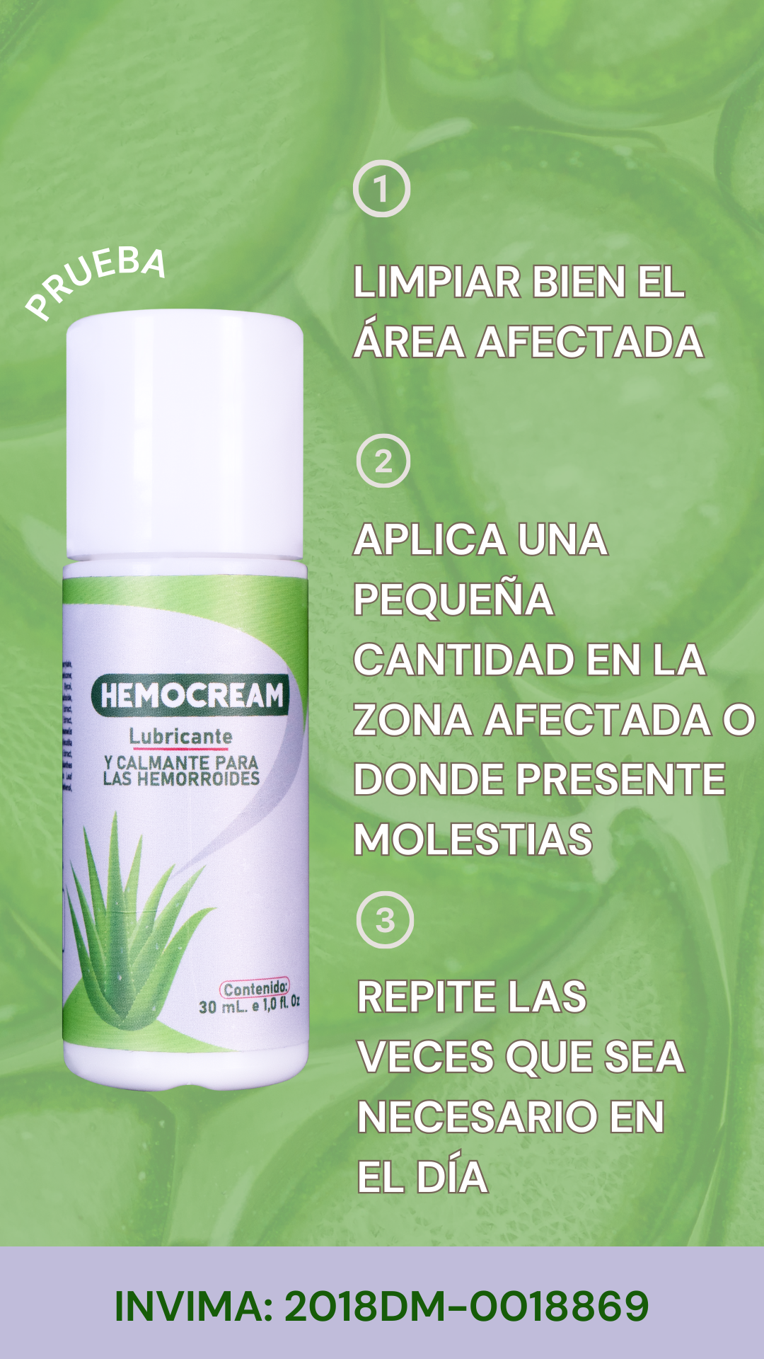 HEMOCREAM - Alivio inmediato de las Hemorroides